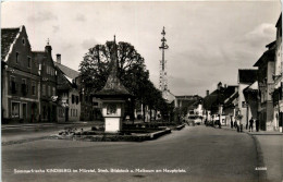 Kindberg Im Mürztal - Bildstock Und Maibaum Am Hauptplatz - Mürzzuschlag