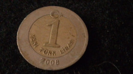 TÜRKİYE - 2008 - 1 YENİ TÜEK LİRASI - Turquie