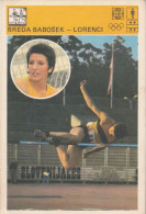 High Jump Breda Babošek Lorenci From Maribor Slovenia Yugoslavia Trading Card Svijet Sporta - Atletica