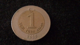 TÜRKİYE - 2008 - 1 YENİ TÜEK LİRASI - Turquia