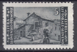 Istria Litorale Yugoslavia Occupation, 1945 Sassone#47 Mint Hinged - Ocu. Yugoslava: Istria