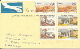 South Africa Cover Sent Air Mail To Germany 4-3-1999 Topic Stamps - Cartas & Documentos