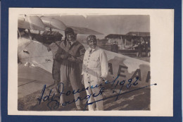 CPA Autographe Signature De Armando De Dominicis Italie Pilote Aviateur Aviation Carte Photo Le Bourget 1922 - Aviadores Y Astronautas