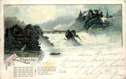 Gruss Vom Rheinfall - Litho - Neuhausen Am Rheinfall