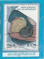 USATI ITALIA 2011 - Ref.1198A "ANNO EUROPEO DEL VOLONTARIATO" 1 Val. - - 2011-20: Usados