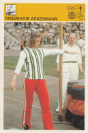 Delcampe - High Jump Rosemarie Ackermann From Lohsa Hoyerswerda Germany DDR Trading Card Svijet Sporta - Leichtathletik
