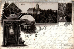 Gruss Von Der Wartburg - Litho 1896 - Eisenach