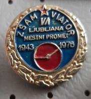 ZSAM Viator Ljubljana 1943/1976 Federation Of Drivers And Mechanics Slovenia Pin - Andere & Zonder Classificatie