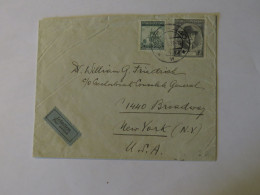 CZECHOSLOVAKIA  AIRMAIL COVER TO UNITED STATES 1937 - Autres & Non Classés