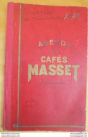 AGENDA Des CAFES MASSET Couverture Cartonnée. 1938 - Pubblicitari