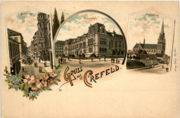 Gruss Aus Crefeld - Litho - Krefeld