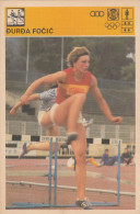 Running Đurđa Fočić Croatia Yugoslavia Trading Card Svijet Sporta - Atletiek