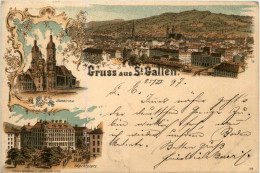 Gruss Aus St. Gallen - Litho - Saint-Gall