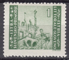 Istria Litorale Yugoslavia Occupation, 1946 Sassone#53 Mint Hinged - Yugoslavian Occ.: Istria