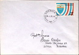 1990-CAMPIONATI MONDO CALCIO Lire 700 (Jugoslavia) Isolato Su Busta - 1981-90: Poststempel