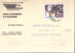 1996-Nascita Alessandro Pertini Lire 750 Isolato Su Avviso Ricevimento - 1991-00: Marcophilie