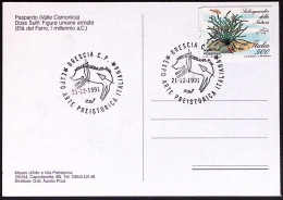 1991-BRESCIA Arte Preistorica Annullo Speciale Su Cartolina - 1991-00: Marcophilie