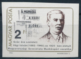 ** 1983 Vági István Vágott Bélyeg - Altri & Non Classificati