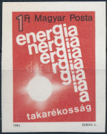 ** 1984 Energiatakarékosság Vágott Bélyeg - Otros & Sin Clasificación