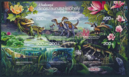 ** 2020 Bakonyi Dinoszauruszok Csodálatos Világa (II.) Vágott Blokk (8.000) - Andere & Zonder Classificatie