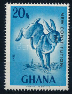 ** Ghana 1969 Új Alkotmány 20p, A Felülnyomás Bal Lentről Felfelé Helyett Jobb Oldalon Fentről Lefelé Van - Other & Unclassified