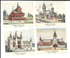 BA27 - IMAGE PAPIER EXPOSITION UNIVERSELLE PARIS 1900 - PAVILLONS NORVEGE SUEDE FINLANDE BULGARIE - DESSIN VASSET - Sonstige & Ohne Zuordnung