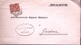 1893-BERGAMO Esagonale Con Barre (18.7) Su Piego Affr.10 - Marcofilía