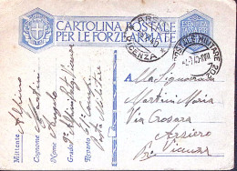 1940-Posta Militare/n. 202 (4,7) Su Cartolina Franchigia - Marcophilia
