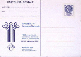 1980-Cartolina Postale Convegno Servizi Postali Lire 120 Nuova - Entero Postal