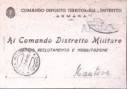 1940-POSTA MILITARE/N 1002 C2 (2.12) Su Cartolina Servizio Fori Spillo - Marcophilia