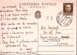 1940-POSTA MILITARE/N 221 C2 (10.8) Su Cartolina Postale RP Imperiale Sopr Libia - Libya