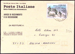 1996-AVVENIMENTI STORICI Battaglia Di Monte Lungo Lire 750 Isolato Su Avviso Ric - 1991-00: Marcophilie