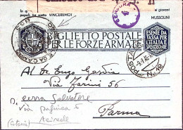 1943-Posta Militare/N19 C.2 () Su Biglietto Franchigia A Larga Frase In Questa I - Guerra 1939-45