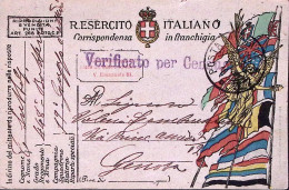 1918-Posta Militare/37 C.2 (7.8) Su Cartolina Franchigia - Storia Postale