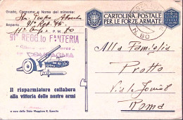 1943-IL RISPARMIATORE , Cartolina Franchigia Formato Piccolo Viaggiata Posta Mil - Storia Postale
