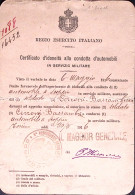 1916-PATENTE AUTOMOBILISTICA Servizio Militare Rilasciata A Torino Il 20.5 - Documenti