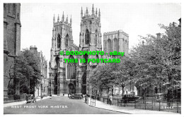 R498905 York Minster. West Front. Valentine. Silveresque - Monde