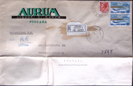 1956-Giochi Invernali Coppia Lire 60 + Siracusana Lire 10 Su Manoscritti Raccoma - 1946-60: Poststempel