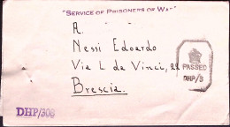 1943-P.O.W. CAMP 5 Al Verso Di Biglietto Franchigia Da Prigioniero Guerra Italia - Marcophilia