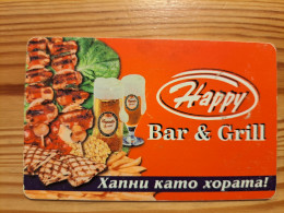 Phonecard Bulgaria - Happy Bar & Grill, Beer - Bulgarie