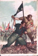 1942-CARTOLINA FRANCHIGIA La Disperata, Dis Boccasile, Viaggiata PM 99 (11.12) S - Marcofilía