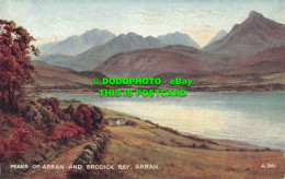 R498913 Arran. Peaks Of Arran And Brodick. Valentine. Art Colour. Brian Gerald. - Monde