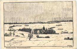 WW1 Wolhynische Winterlandschaft - Feldpost - Guerra 1914-18