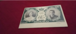 CARTOLINA PRINCIPI DI MONACO 1956 - Case Reali