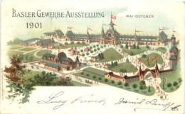 Basel - Gewerbe Ausstellung 1901 - Litho - Sonstige & Ohne Zuordnung