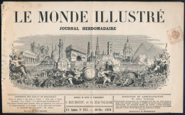 Ausztria 1870 Dekoratív Francia újságfejléc Bélyegzés Nélküli 2kr Hírlapilleték Bélyeggel - Andere & Zonder Classificatie