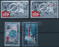 ** Szovjetunió 4 Db Alumínium űrhajós Bélyeg - Autres & Non Classés