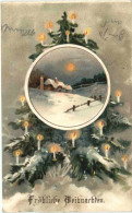 Weihnachten - Prägekarte - Autres & Non Classés