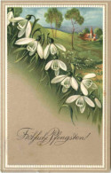 Pfingsten - Prägekarte - Pentecostés