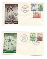 Championnats D'Europe D'ATHLETISME  Brux. HEYSEL 1950  FDC 827/831 - Altri & Non Classificati